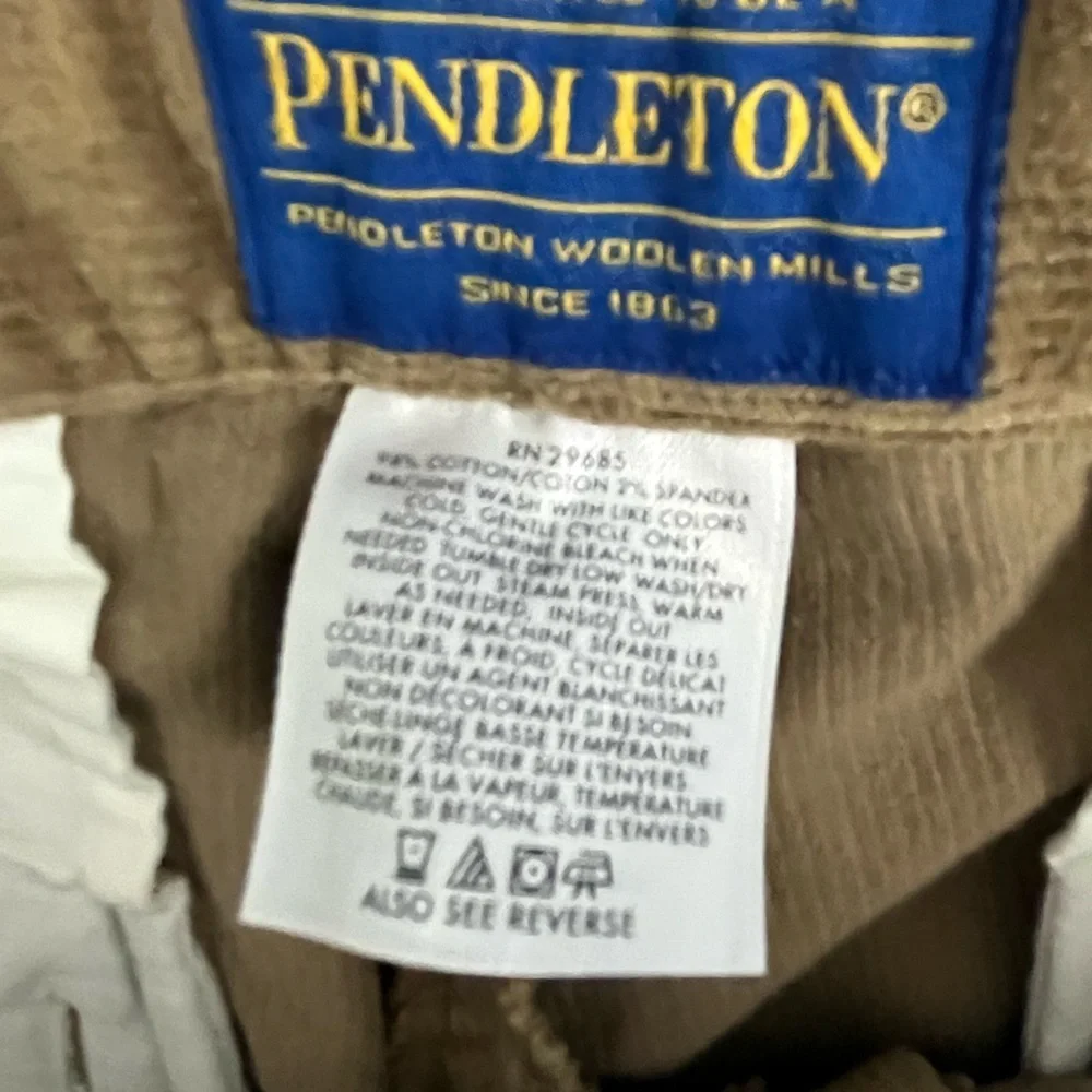 Pendleton Men's Corduroy Pants - Tan Size 38